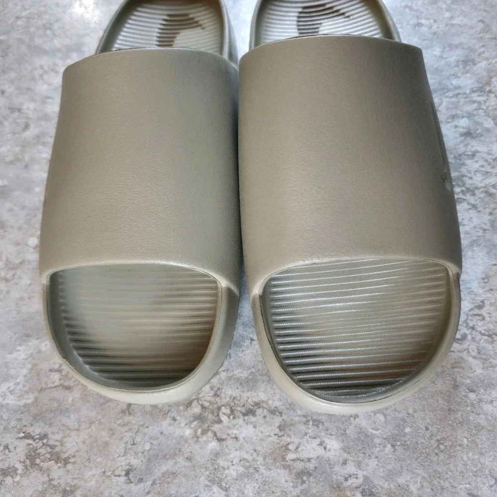 Nike Calm Slides Mens Khaki Brown Outdoor FD4116-201 Mens 8 / Womens 9 New